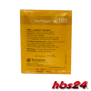 Fermentis trocken Bierhefe SafLager S-189 11,5 g hbs24